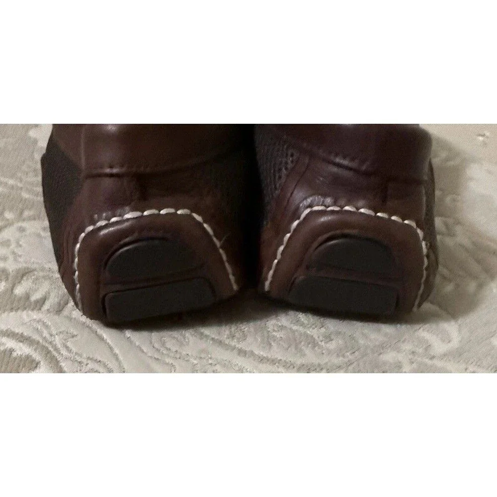 Tommy Bahama Slip On Leather Loafers with Contrast Stitching Men Size 11M